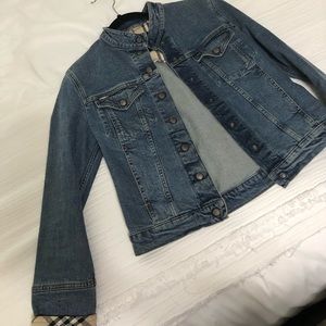 Vintage Burberry Jean Jacket with Cuff Detail
